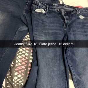 American Eagle Outfitters Dark Blue Flare Jeans